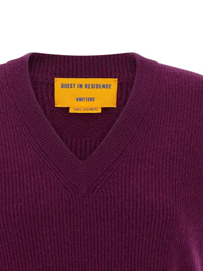 Guest In Residence Rib Vest In Purple