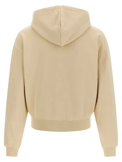 Jacquemus 'ribbed Cuffs Hoodie Hem' In Neutral