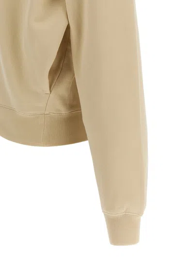 Jacquemus 'ribbed Cuffs Hoodie Hem' In Neutral