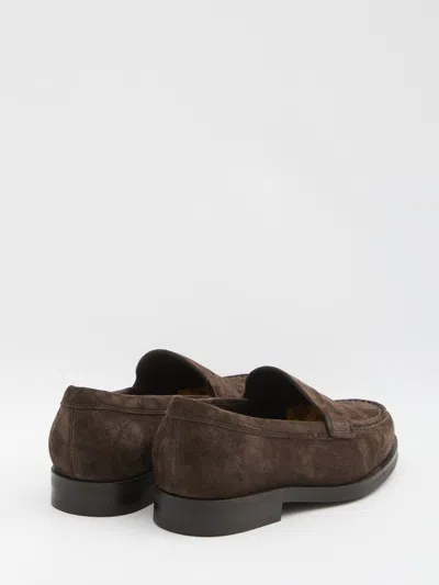 Tod's Man Loafers Dark Brown Size 8 Leather In Brown