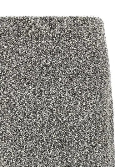 Tory Burch Tweed Skirt Skirts Black In Black
