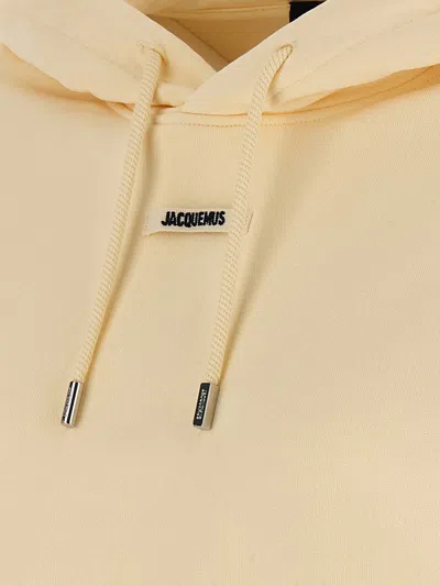 Jacquemus Light Gros Grain Hooded Sweatshirt In Neutral