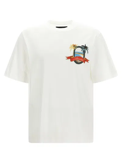 Amiri White Crewneck Printed T-shirt