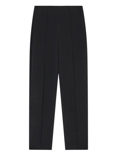 Giorgio Armani Straight-leg Trousers In Viscose Cady In Black