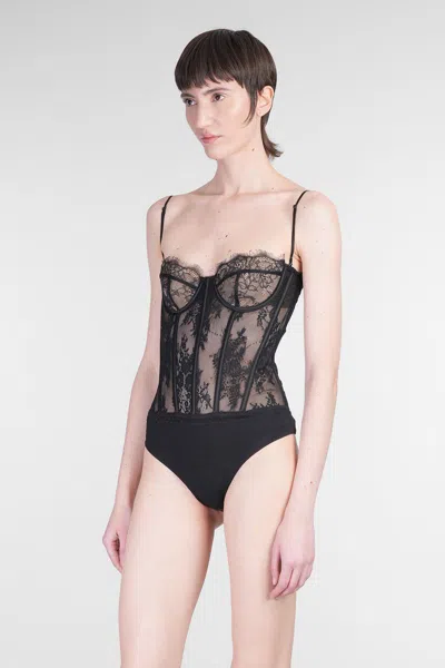 Retroféte Gisela Body In Black Nylon