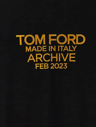 Tom Ford Printed Logo Crew Neck T-shirt