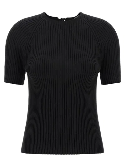 Tory Burch Stretch Cotton Blend Jersey In Black