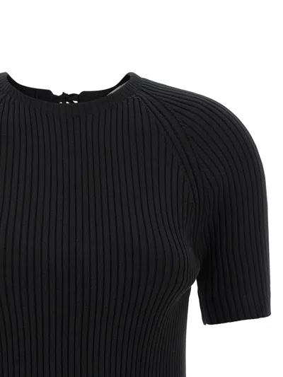 Tory Burch Stretch Cotton Blend Jersey In Black