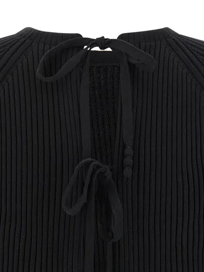 Tory Burch Stretch Cotton Blend Jersey In Black