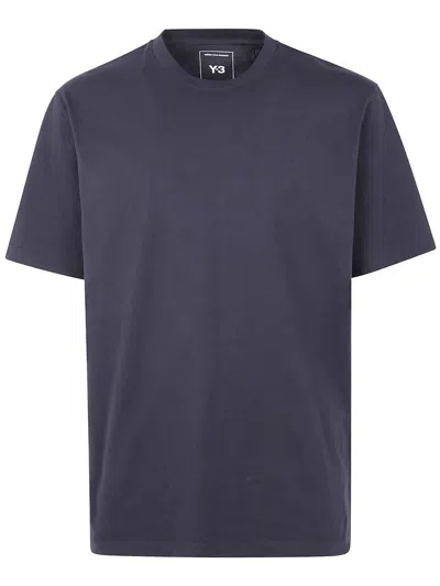 Y-3 Adidas Back Print Short Sleeved Cotton T-shirt Clothing