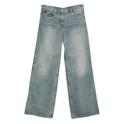 Courrèges Denim Wide-leg Jeans In Blue