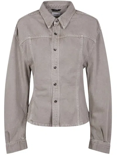 Haikure Button-detailed Cotton Shirt In Multi