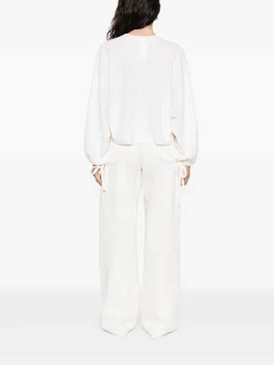 Max Mara Wool Blouse In White