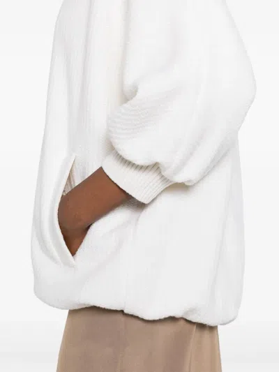 Max Mara Ivory Wool Blend Cirino Jacket In White