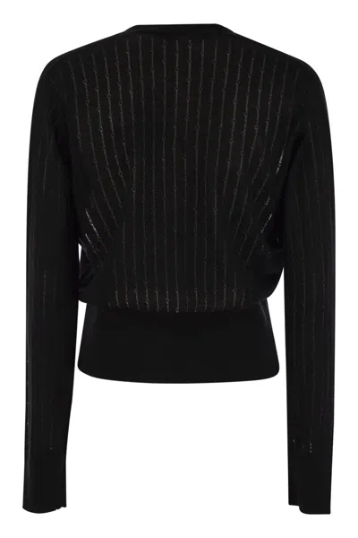 Max Mara Nogara - Wool And Silk Cardigan With Sequins
