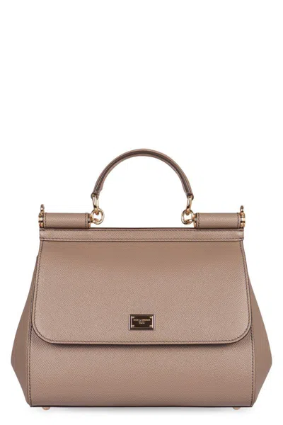 Dolce & Gabbana Sicily Grande Leather Handbag