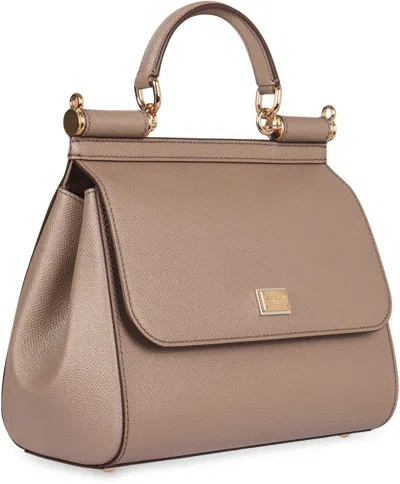 Dolce & Gabbana Sicily Grande Leather Handbag
