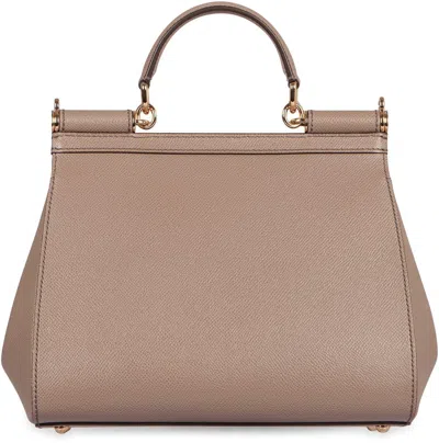 Dolce & Gabbana Sicily Grande Leather Handbag