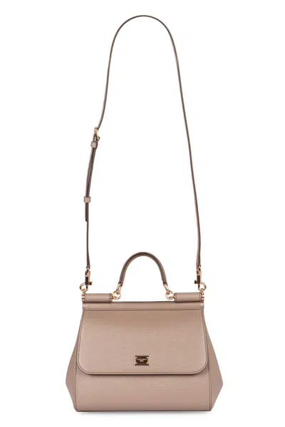 Dolce & Gabbana Sicily Grande Leather Handbag