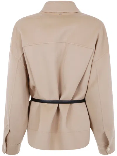 Sportmax Max Mara  Cantore - Double Wool Caban In Neutral