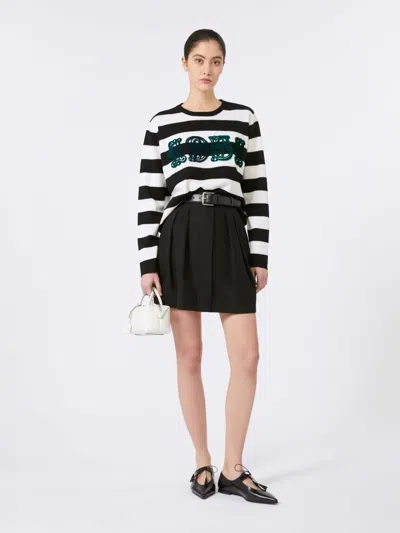 Max Mara Viterbo - Wool Sweater With Embroidery
