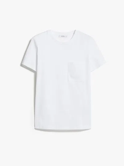 Max Mara M Monogram Cotton Jersey T-shirt Clothing In Yellow