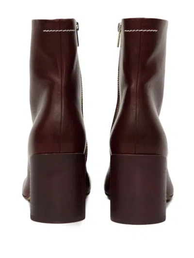 Mm6 Maison Margiela 70mm Anatomic Stitch Ankle Boots