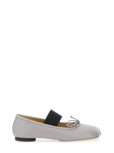 Mm6 Maison Margiela Gray Anatomic Numeric Ballerina Flats