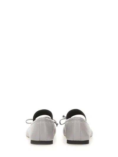 Mm6 Maison Margiela Gray Anatomic Numeric Ballerina Flats