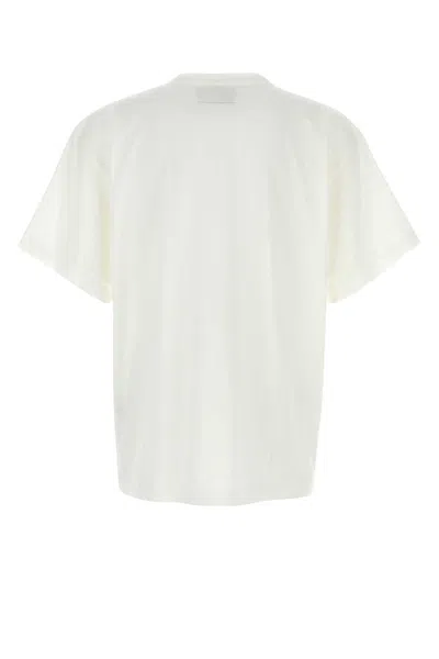 Mm6 Maison Margiela Cotton Crew-neck T-shirt With Numeric Signature Patch In White