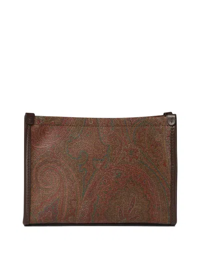 Etro Pochette "arnica" With Pegaso