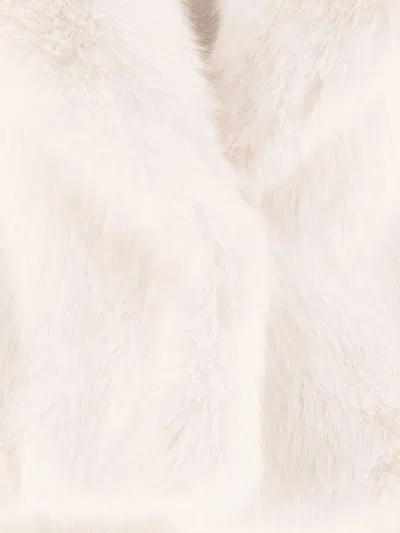 Bb Couture Koons Double-breasted Faux Fur Coat In Neutral