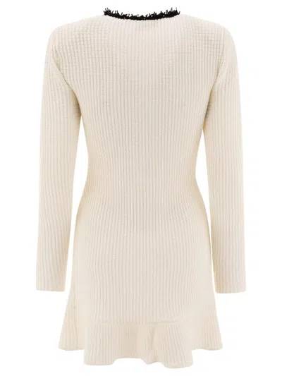 Self-portrait Dresses In Neutral