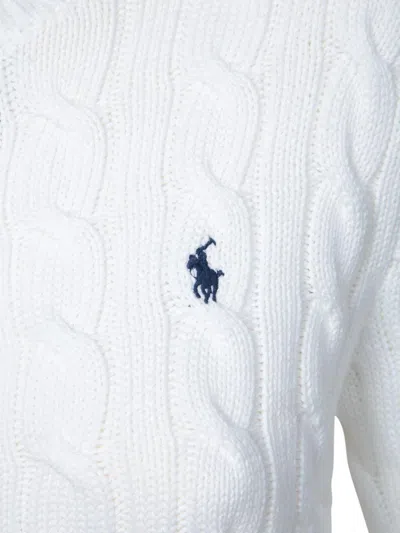 Polo Ralph Lauren Embroidered Cable-knit Cotton Cardigan