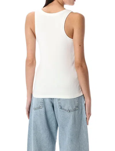 Anine Bing Ribbed Top Alessia In White