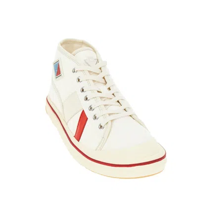 Bottega Veneta Eliot Mid-top Canvas Sneakers In White