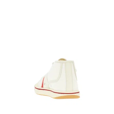 Bottega Veneta Eliot Mid-top Canvas Sneakers In White