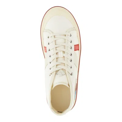 Bottega Veneta Eliot Mid-top Canvas Sneakers In White