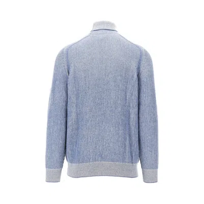 Sease Reversible Cashmere Sweater In Blue