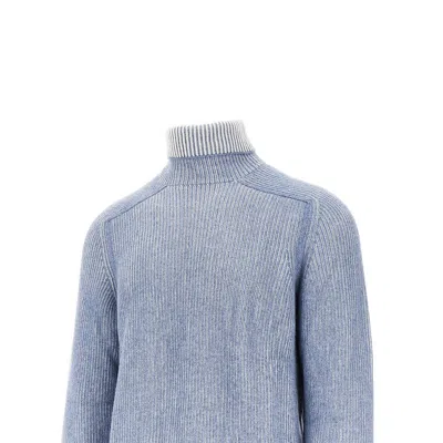 Sease Reversible Cashmere Sweater In Blue
