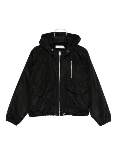 Iro Hooded Pocketed Bomber Jacket