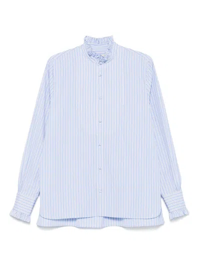 Valentino Garavani Cotton Striped Shirt With Button-down Collar