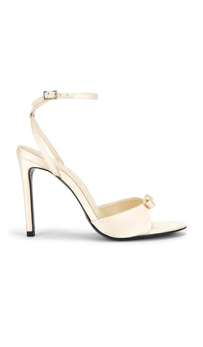 Black Suede Studio Albie 100 Sandal In White