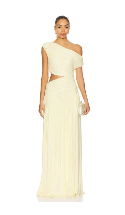 House Of Harlow 1960 X Revolve Lana Gown In Yellow