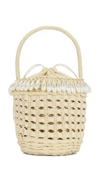 Lele Sadoughi Pearl Basket Tote Bag