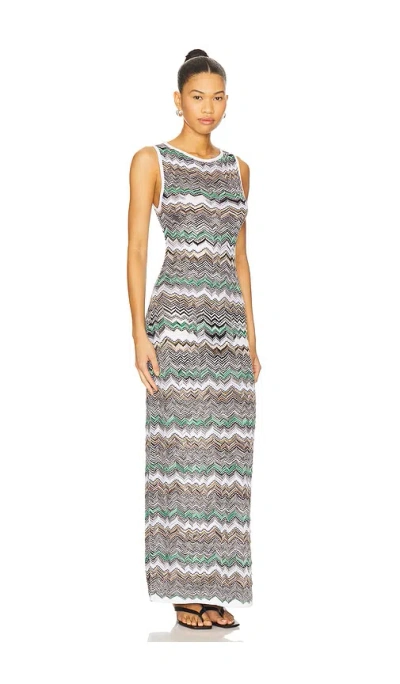 Missoni Sleeveless Long Dress In White