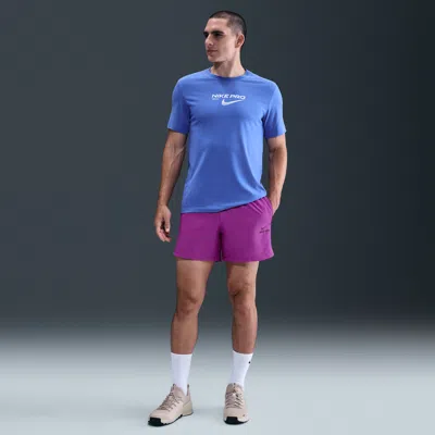 Nike Men's  Pro Training Dri-fit 6" Shorts In Purple