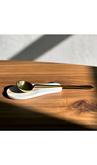Verve Culture Marble Spoon Rest In Neutral