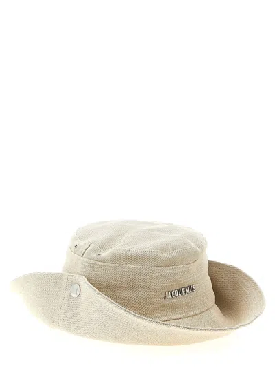 Jacquemus 'le Bob De-nîmes' Bucket Hat In Neutral