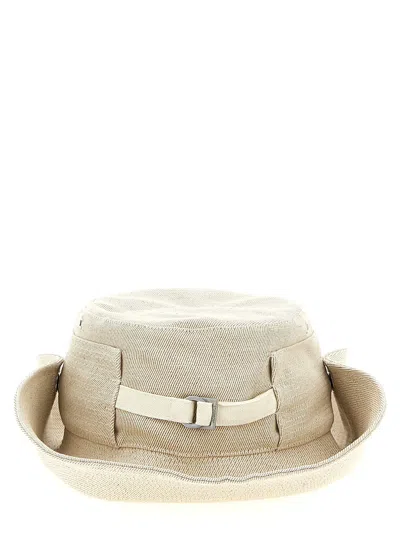 Jacquemus 'le Bob De-nîmes' Bucket Hat In Neutral